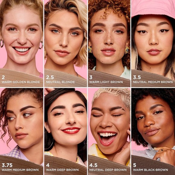 NIB Benefit Cosmetics POWmade Waterproof Brow Pomade .17 oz, 3- Warm Light Brown - Picture 4 of 10